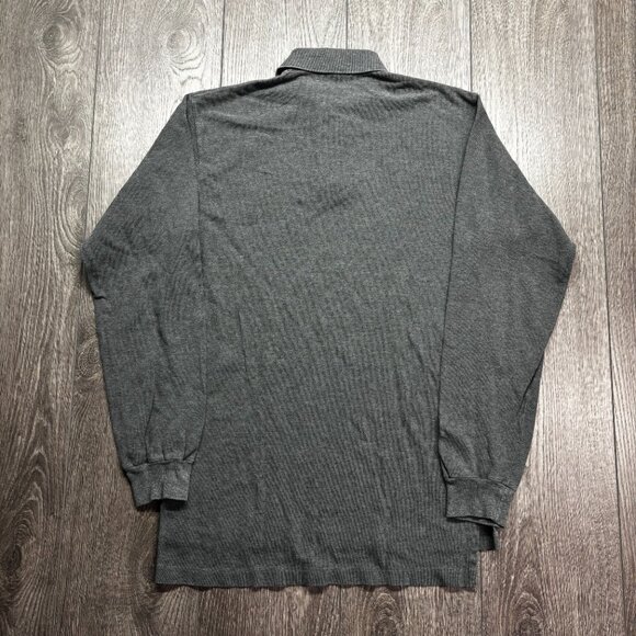 Polo Ralph Lauren Grey Polo Rugby Shirt Small Designer Prep Pony - Picture 5 of 8